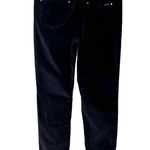 Seven7 Black Velvet Tummy Less Slimming High Rise Skinny Jeans Women's Size 16 Photo 3