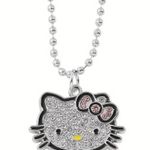 Hello Kitty  Enamel and Pave Crystal Pendant Necklace Official License NWT Photo 0