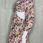 Forever 21  floral Print Cutout Mini Dress strappy halter neck line size small Photo 3