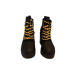 Seven7 Women's Black Ankle Boots Lug Platform Sole Yellow Laces Size 11 Photo 4