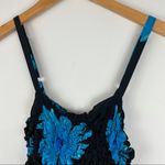 Y2K Coconut Girl Mini Dress Floral Print Black Size M Photo 10