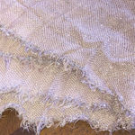 Pale Tan Silver Metallic Shimmer Boho Scarf Wrap Photo 4