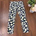 7 For All Mankind Black Floral The Cropped Skinny Pants 26 Casual Vacation Photo 3