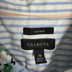 Talbots  Non Iron Perfect Shirt Ditsy Size 10 Button Front Casual Photo 3