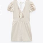 ZARA small short floral embroidered v neck combination jumpsuit TRF nwt Photo 8