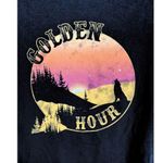 Fifth Sun Golden hour soft cropped tee sunset wolf graphic tee Photo 1