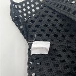 NATIVE ROSE Crochet Crop Tank Cropped Black Boho Festival B&W Nina NWT S/M Photo 7