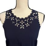 J. Crew | Classic Women's Navy Blue Laser Sheath Dress Sz 00 Preppy Minimalist Photo 1