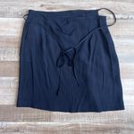 Reformation Clifton Black Wrap Skirt Size S Photo 3