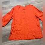 CALLIGRAPHIE 100% linen blouse Size L Size L Photo 0