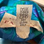 Adrianna Papell Vintage Silk Skirt Suit Paisley Blue Green Purple Fitted Size 8 Photo 9