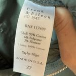 Frank & Eileen Sligo Skinny Leg Jeans Olive Green Size 27 Quiet Luxury Normcore Photo 3