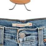 Levi's Wedgie Straight Jeans Distressed Denim Medium Wash Blue Size 30 Photo 13