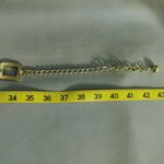 Gold Tone Chain Link Belt Vintage Versatile Adjustable Rectangle Design 1 Inch Size XL Photo 2