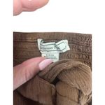 American Eagle Smocked Crop Top Women's Size S Brown Long Sleeve Tie Front Photo 2