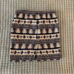 Ann Taylor 14 Tapestry Woven Aztec Pattern Office Boho Southwestern Mini Skirt Photo 1