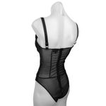 Bardot  Essie Black Lace Mesh Sleeveless V-Neck Underwire Bodysuit Top Size XXS Photo 3