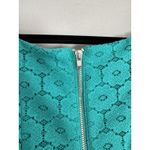 Danny & Nicole NWT  Green Lace Overlay A Line Midi Dress Size 6 Photo 4