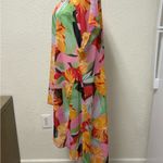 cha cha vente  Colorful Floral Swim Coverup Photo 3