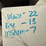 Alexander Jane Women’s 4XL Stretchy Plus Size Denim Shorts Blue Photo 3