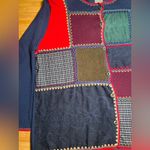 Allison Daley  knitted Hippie Patchwork Long Sleeve Granny Cardigan Sweater|Sz:2x Photo 10