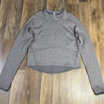 Lululemon  Hill And Valley Mock Neck Long Sleeve Top Size 6 Heathered Slate Crop Photo 0