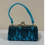 Blue Black Lace Mini Purse Bag Pocketbook 4”x5” in. 💙🖤 Photo 2