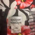 Unique Vintage  tropical floral halter retro dress Photo 5