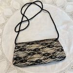 Clutch Purse with black lace overlay Prom Formal Dance Wedding HoCo Vintage Photo 5
