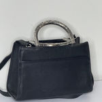 Brighton Black Brown Croc Emboss Tote Heavy Photo 3