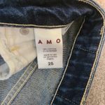 AMO Jeans Size 25 Bella Released Hem Shades Of Blue High Rise Straight Leg Denim Photo 6