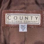 Vintage Womens Leather Jacket Western Brown Country Clothing Company Medium Photo 12