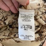 Fairy Grunge Brown Tan Rose Cotton Babydoll Bell Sleeve Ruffled Blouse Top S Photo 7