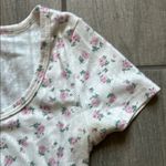 Audrey  White and Green Patterned Top Photo 2