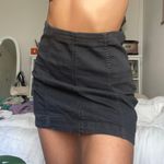 Free People Black Denim Bodycon Skirt Photo 0