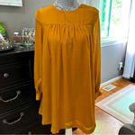 H&M Mustard Orange Long Sleeve Shift Dress Size 4 Photo 2