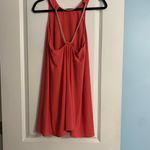 Bebe Pink Coral Chain Back Mini Dress Photo 4