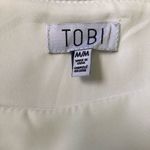 Tobi  White Layered Ruffled Adjustable Tie Strap Cropped Blouse Photo 5