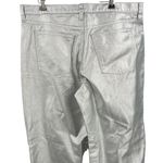 Universal Threads Universal Thread 90s Baggy Jeans‎ Metallic Silver Straight Leg Cotton Size 12 Photo 3