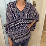 Missoni vintage multi-coloured knitted poncho made in italy one size fits most Photo 2