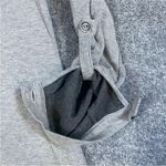 Soft Surroundings  Sydney Shirt Medium Gray Waffle Tab Sleeves Cotton 2AU91 Photo 4