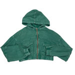 Urban Outfitters  green acid wash cropped zip up Photo 0