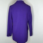 Carlisle Collection Blazer Suit Jacket 12 Purple Double Breasted Contemporary Photo 4
