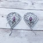 Large Dangle Earrings Pierced Ears Photo 6