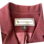 Travis Ayers Wine Red Blazer and Blouse Set Size 6 Photo 4