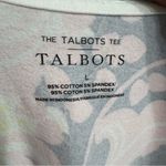 Talbots  Women’s Multicolor Floral Paisley Top Large Cotton/Spandex Blend Photo 2
