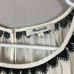 Madewell Embroidered Flutter-Sleeve Top S Retro Casual Boho Boat Neck Photo 5
