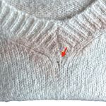 Anthropologie White and Blush Pink Sweater Sz XS Photo 6