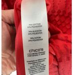 Chico's NWT Chico’s Jacquard Cut Work Tamra Tank Dress Coral Size Medium Photo 12