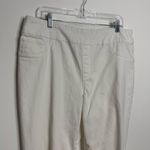  No-Stain White Pull-On Denim Crops Size 16 Chico's Size 3 Photo 3